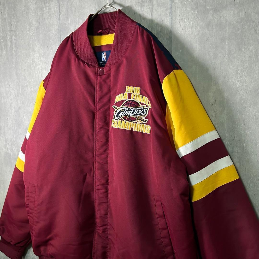 極美品 NBA キャバリアーズ 2016 チャンピオン記念 スタジャン ブルゾン