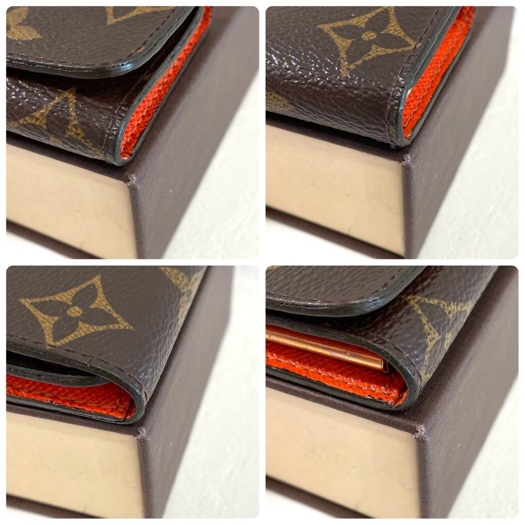 美品　付属品　キーケース　モノグラム　ミュルティクレ4 オレンジ