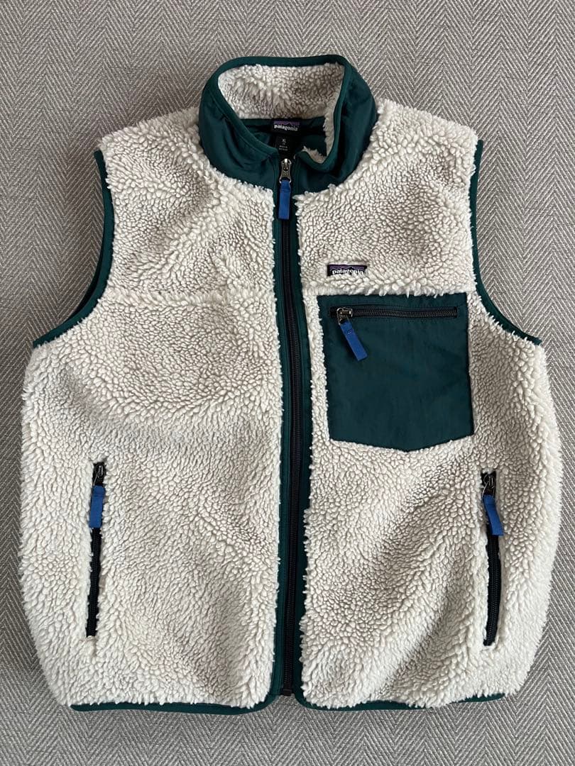 パタゴニア　キッズ　レトロX　フリースボア ベスト　XL(レディースM)