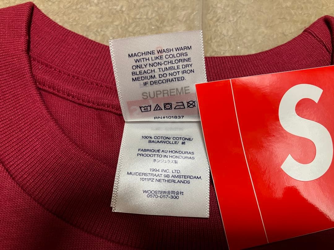 Supreme Mr.Cartoon Script Tee S Red レッド