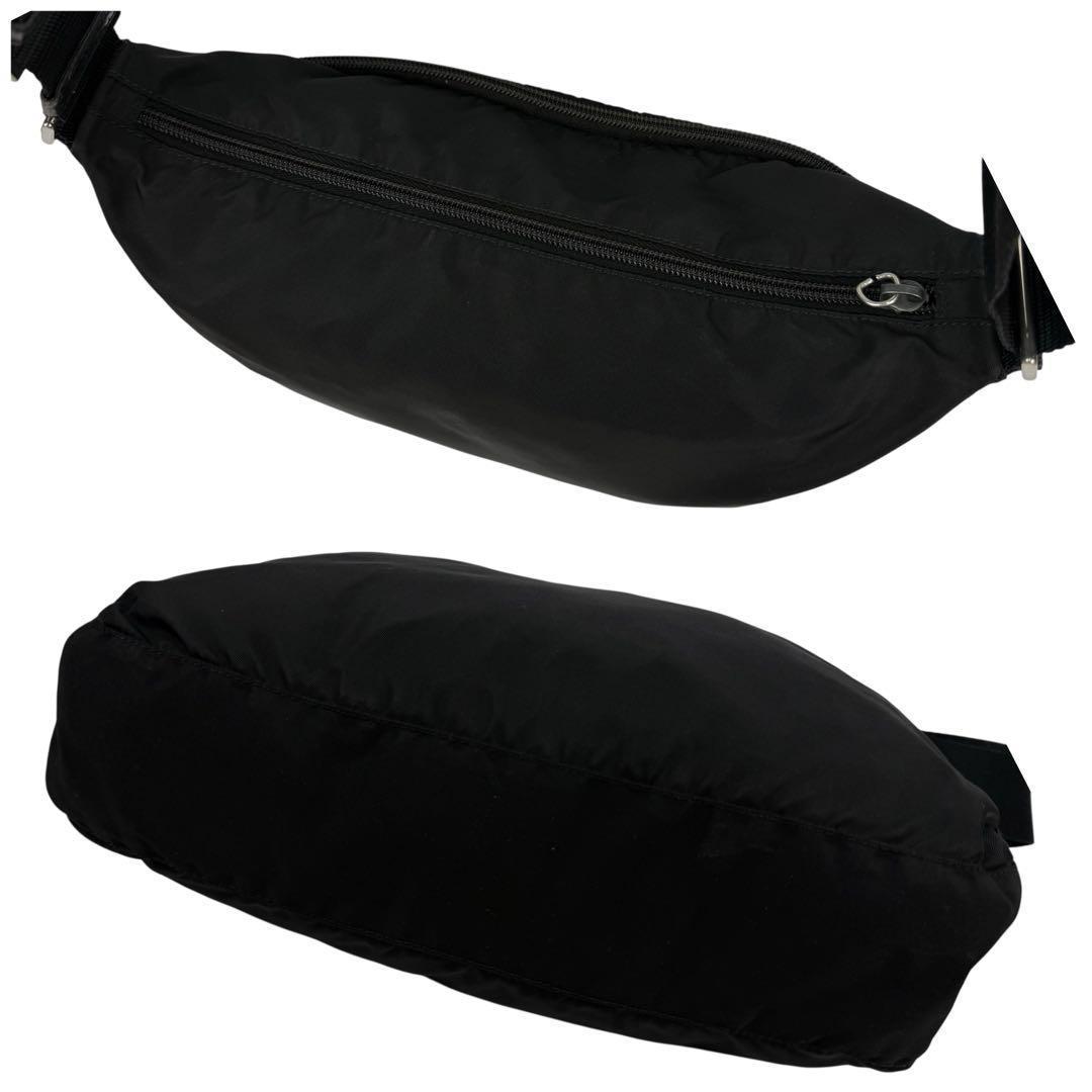 PRADA プラダ カメラバッグ 斜めがけ 三角ロゴ ナイロン ブラック 白タグ