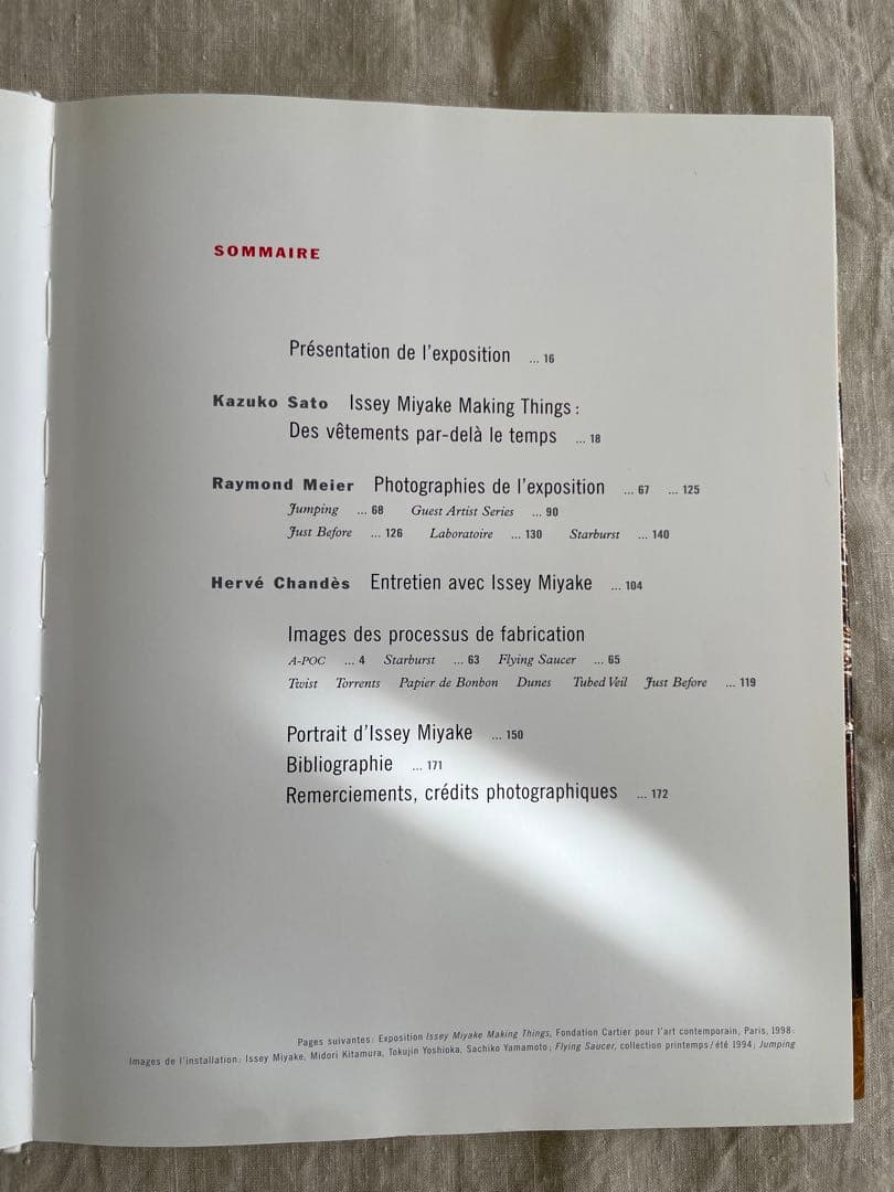 ISSEY MIYAKE MAKING THINGS 写真集　本　雑誌