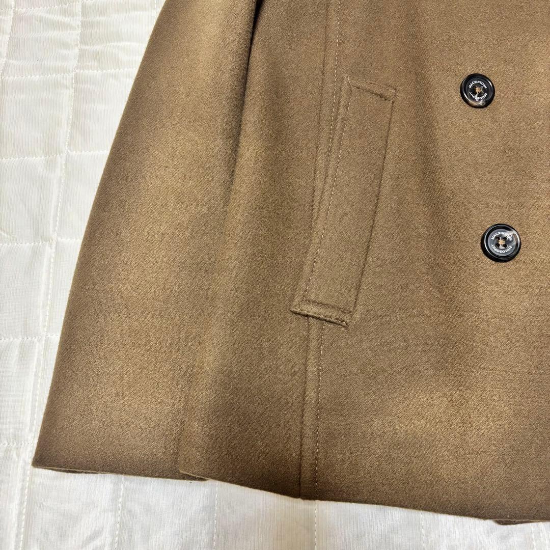 美品　マッキントッシュフィロソフィ Pコート ウールカシミヤ茶 M