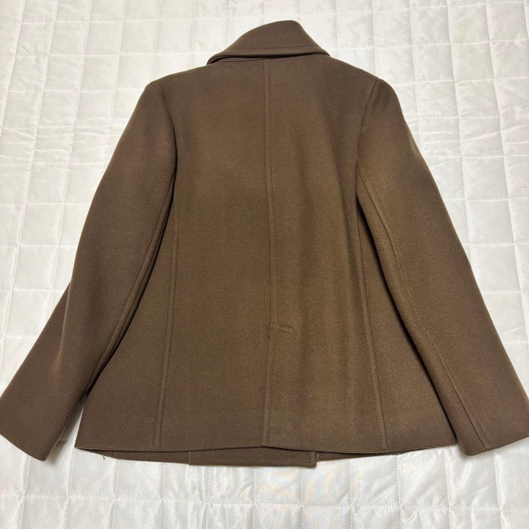 美品　マッキントッシュフィロソフィ Pコート ウールカシミヤ茶 M