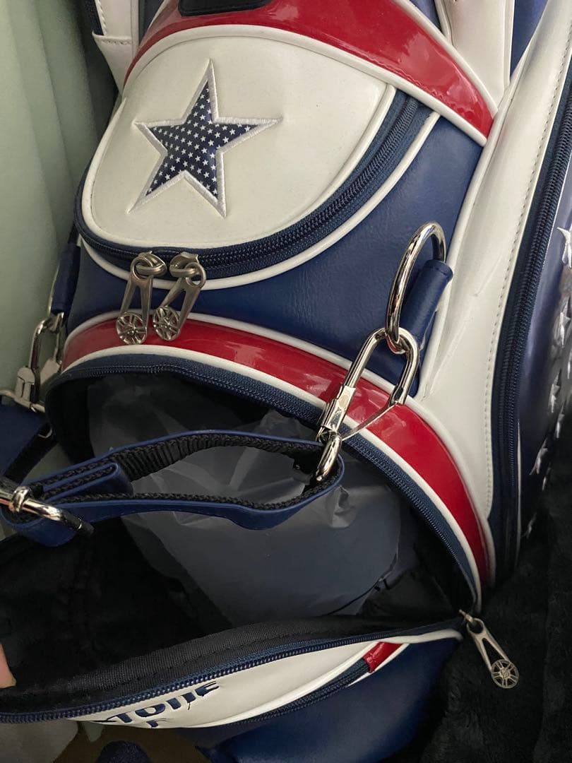 BRIDGESTONE ゴルフバッグ アメリカ国旗デザイン。メジャーコレクション
