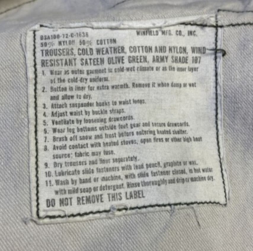 本*浩様 US ARMY M-65 CARGO PANTS MEDIUM