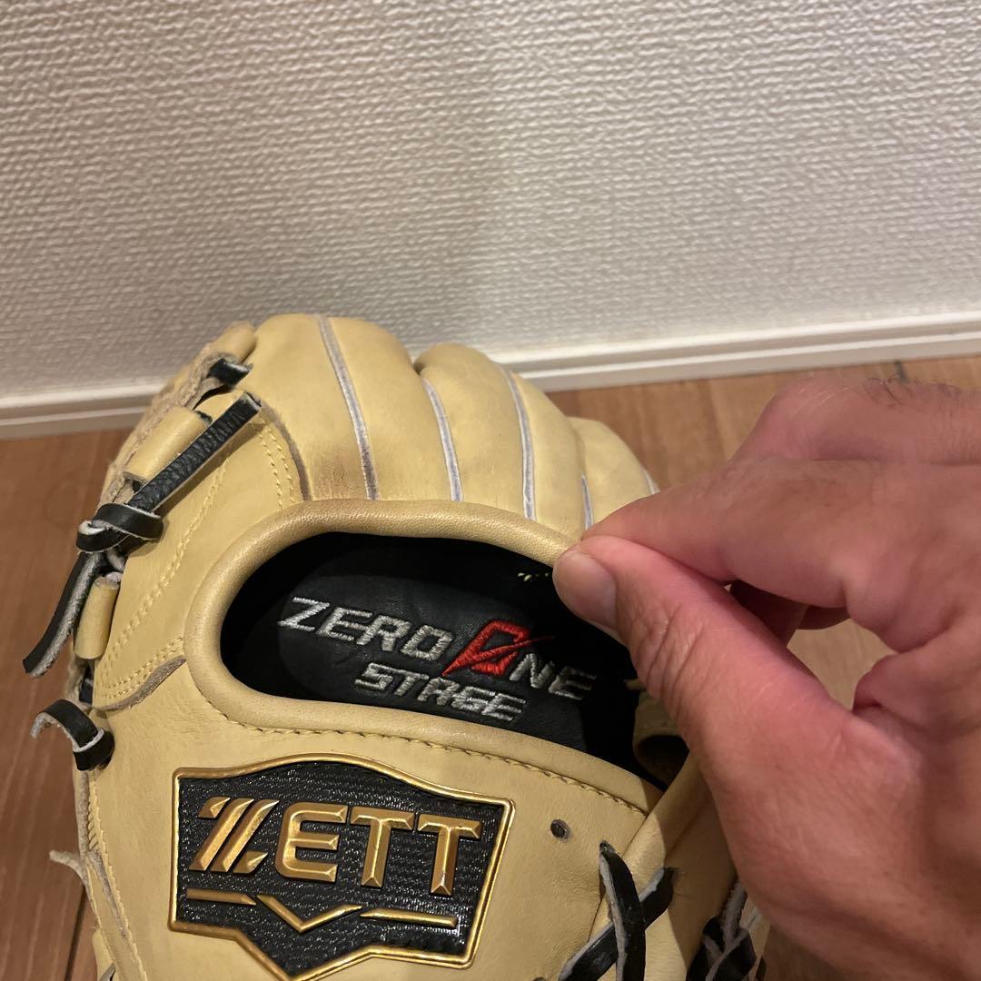 ZETT ZERO ONE STAGE 少年軟式グローブ クリーム色　左投げ
