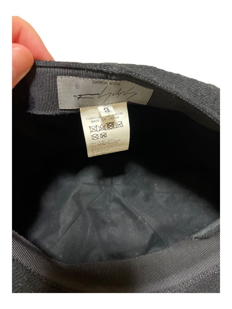 Yohji Yamamoto Pour homme キャスケット　黒