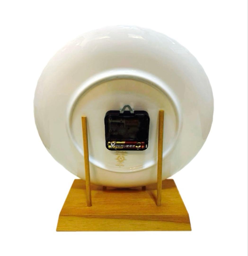 ⭐︎新品⭐︎希少⭐︎Noritakeノリタケボーンチャイナローズパティオ時計薔薇リボン