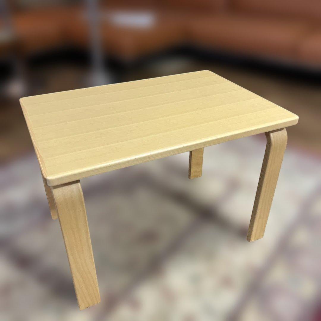 美品 天童木工 サイドテーブル T-2549WB-NT ビーチ材 定価8万