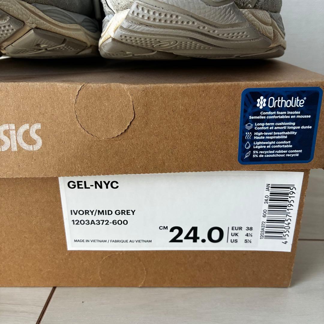 asics GEL-NYC アイボリー/ミッドグレー 24.0
