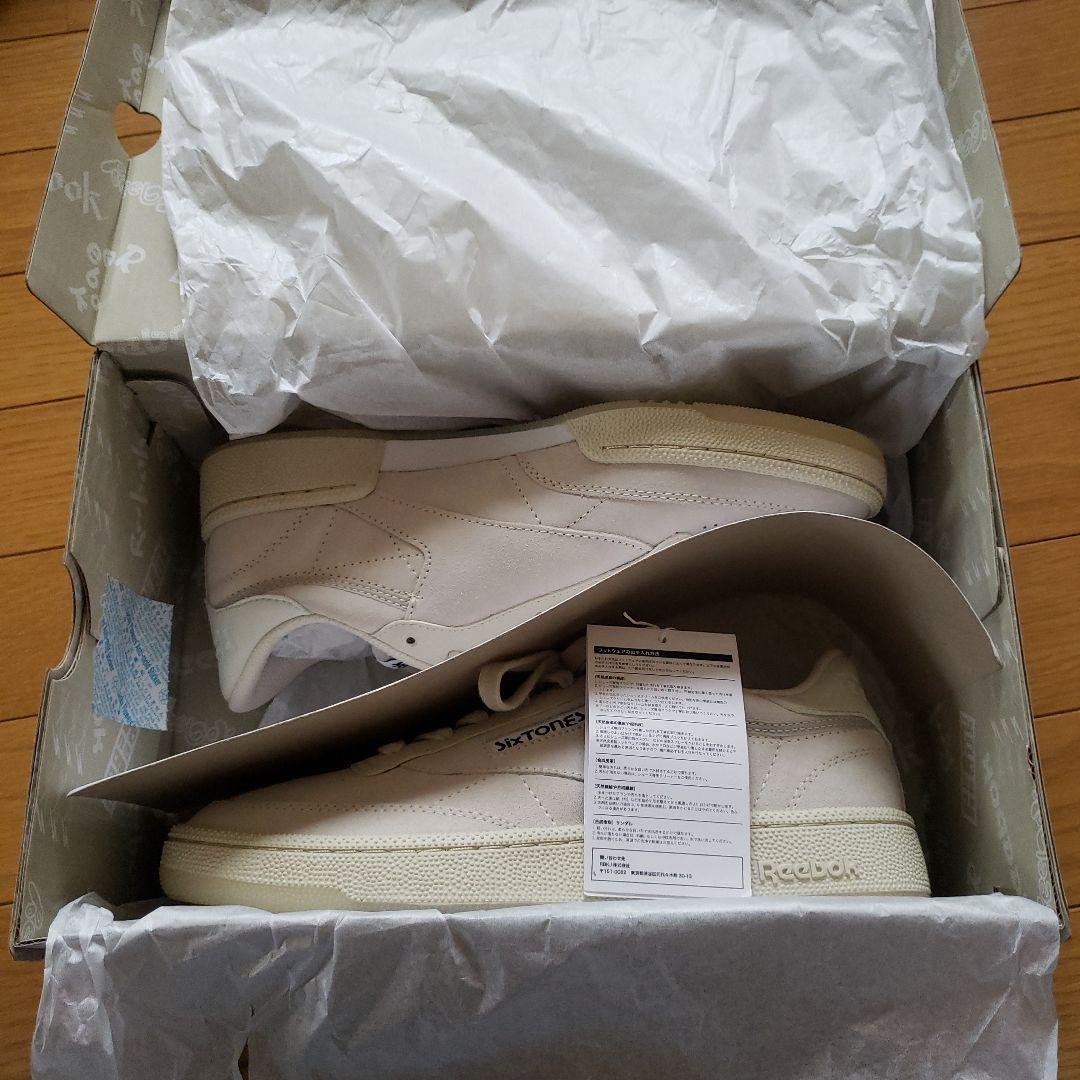 SixTONES リーボック Reebok コラボスニーカー アイボリー