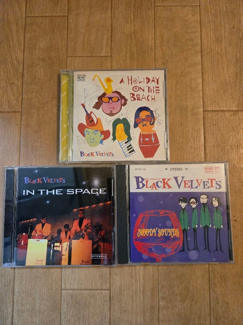 直筆サイン入り ブラック ベルベッツ CD3枚 BLACK VELVETS
