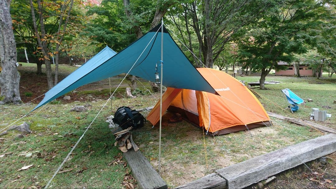 【ポール付き】mont-bell ミニタープHX &アルミポール165cm×2本