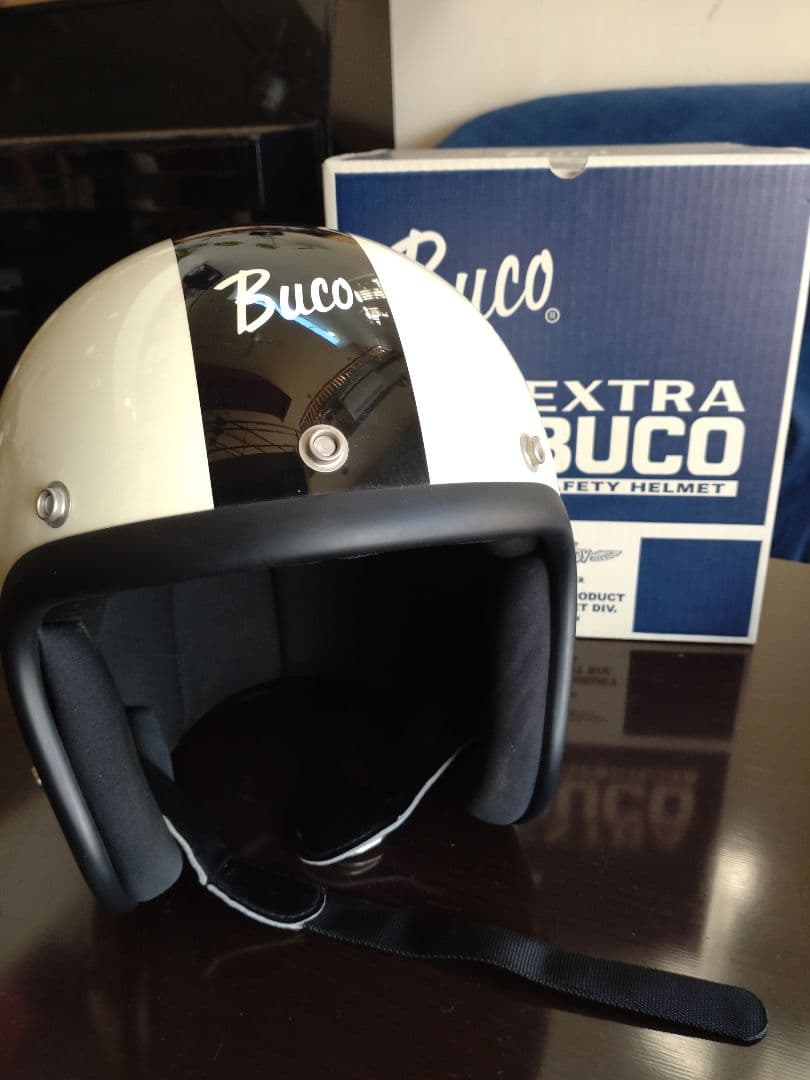 Buco ジェットヘルメット ホワイト/ブラック