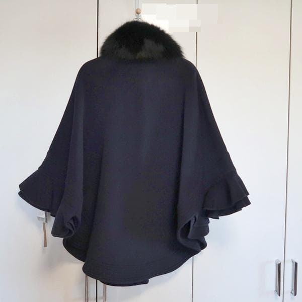 未使用■Sov. ダブルスタンダード ■ポンチョコート■sizeF　定価7.8万