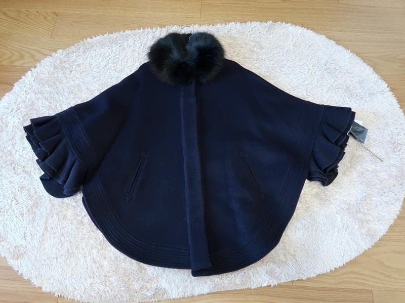 未使用■Sov. ダブルスタンダード ■ポンチョコート■sizeF　定価7.8万