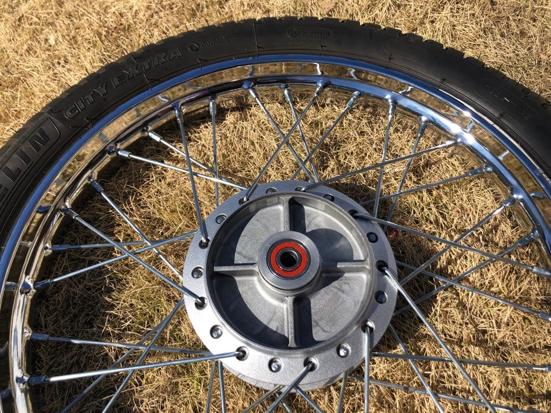 【美品】スーパーカブ　JA44（AA09 ）ホイール　前後（タイヤ付）