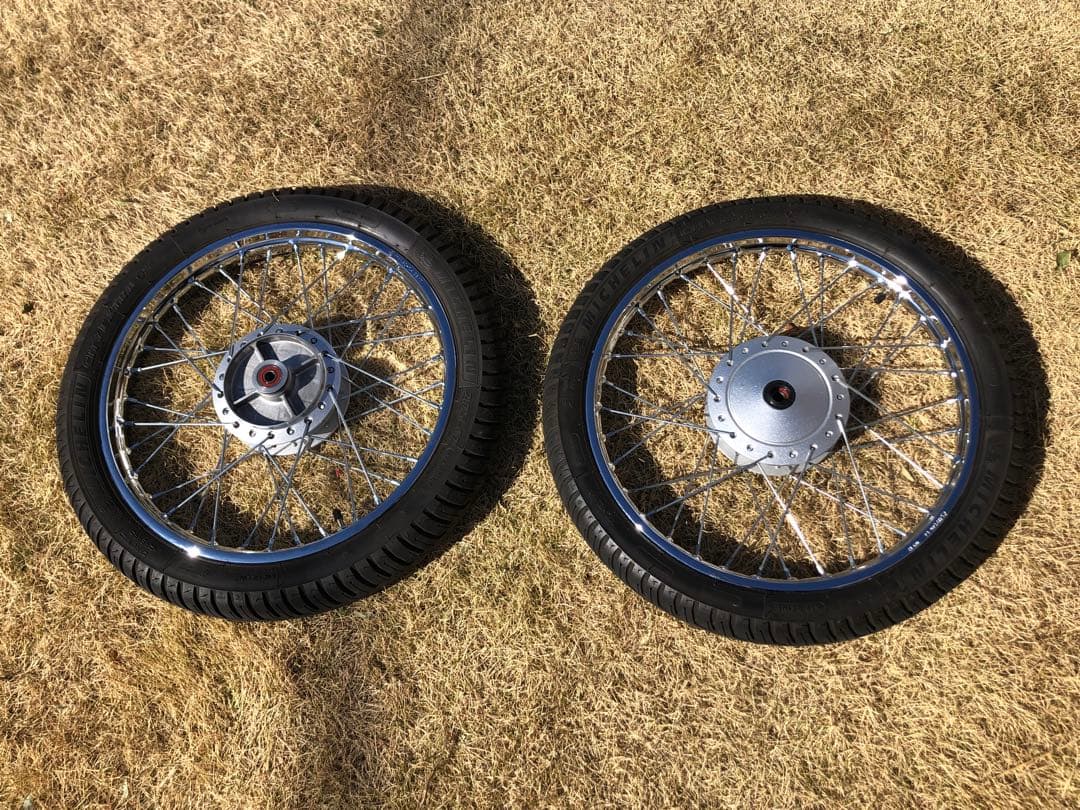 【美品】スーパーカブ　JA44（AA09 ）ホイール　前後（タイヤ付）