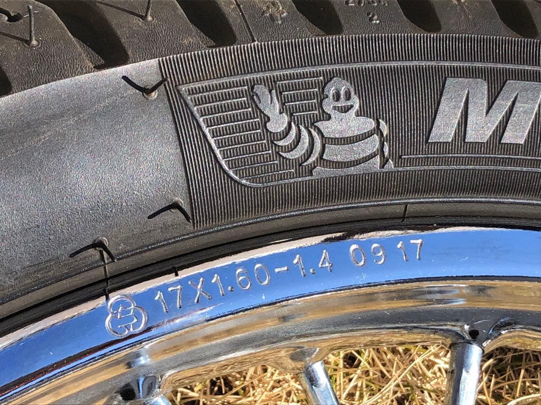 【美品】スーパーカブ　JA44（AA09 ）ホイール　前後（タイヤ付）