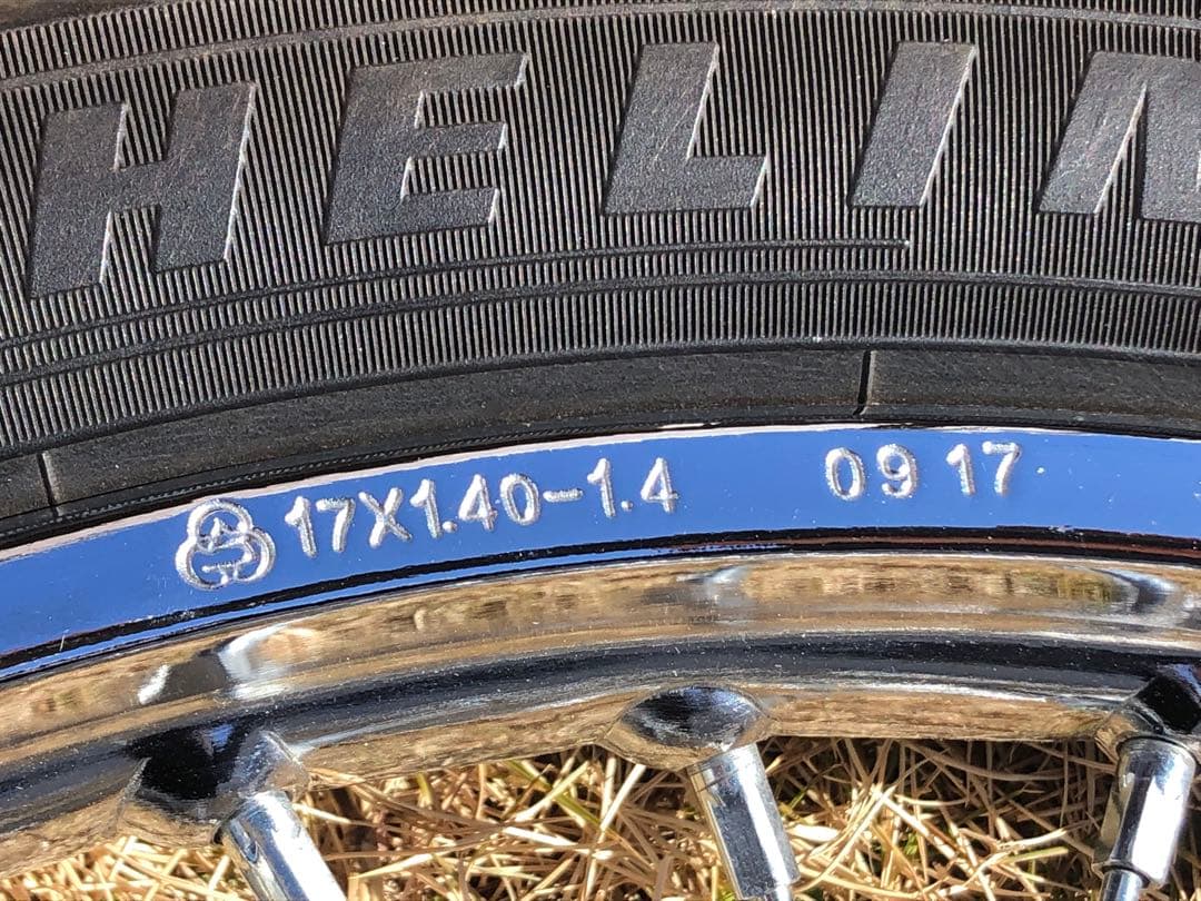 【美品】スーパーカブ　JA44（AA09 ）ホイール　前後（タイヤ付）