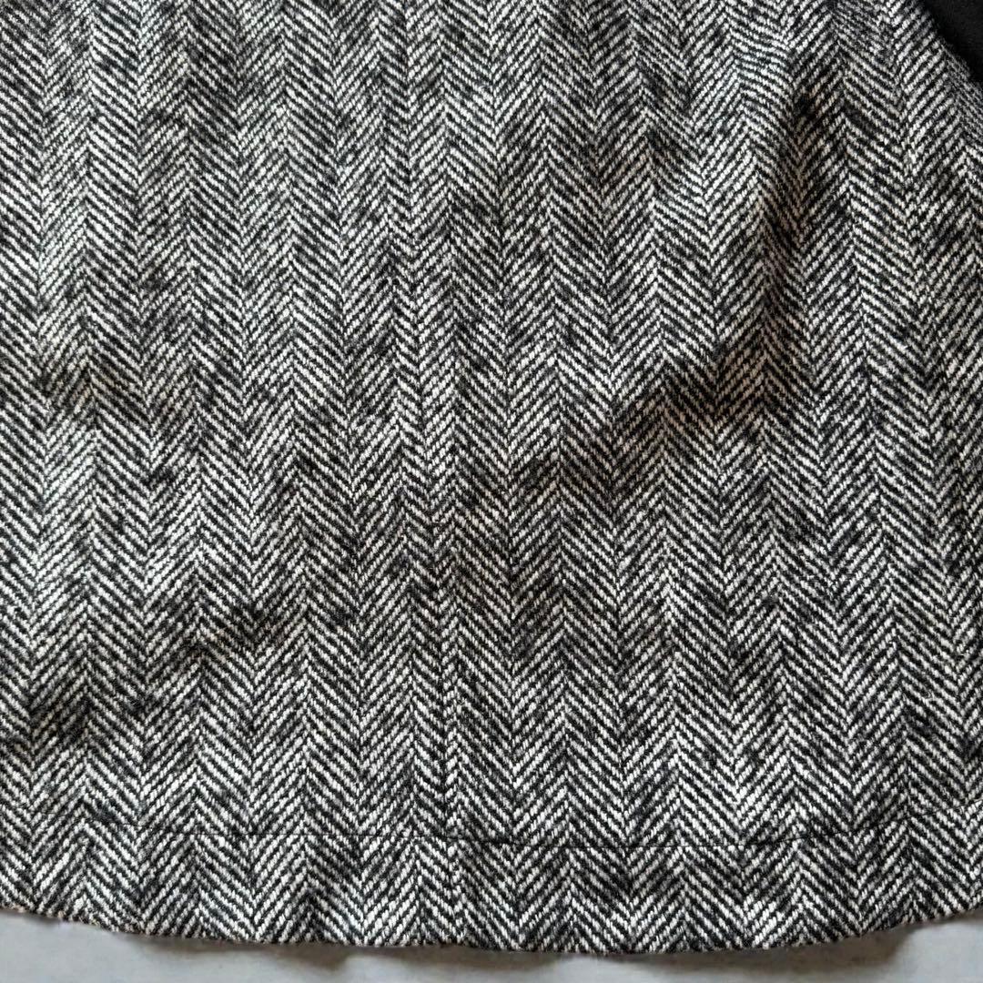 美品✨萌　モユル　MOYURU ウールコート ヘリンボーン アシンメトリー