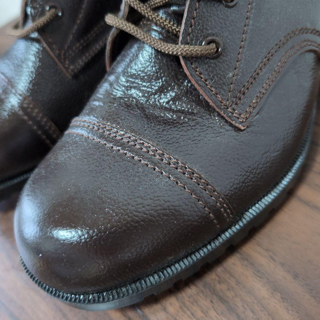 レア　陸上自衛隊　旧型半長靴　茶色　26.5センチ　ミリタリーブーツ　美品