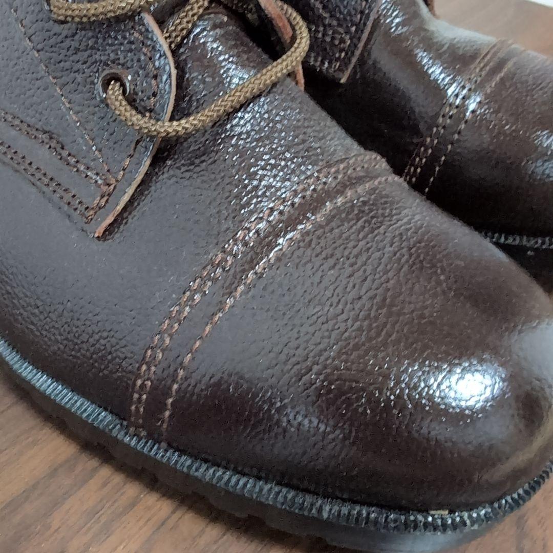 レア　陸上自衛隊　旧型半長靴　茶色　26.5センチ　ミリタリーブーツ　美品