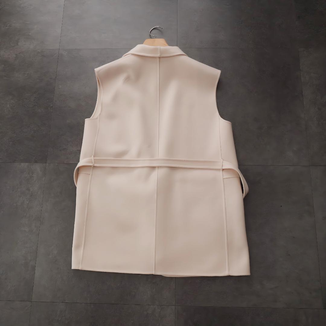 Drawer｜ドゥロワー ウールベルテッドショールカラージレ/ベスト