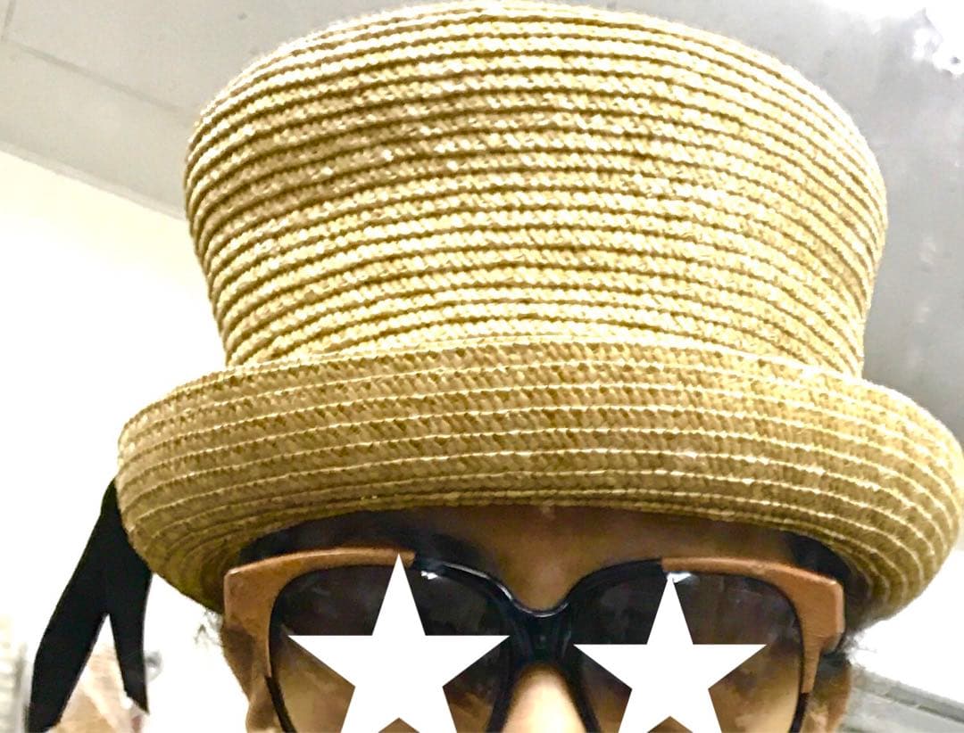 未使用KAWIJAMELEカウイジャミールパナマ帽カンカン帽麦わらストロー深め