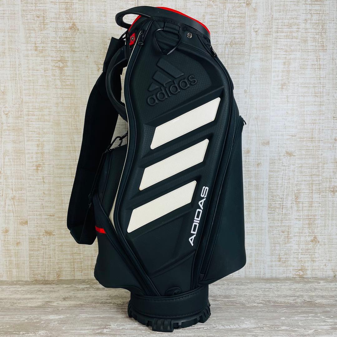 adidas アディダス　ツアープロダイナミック キャディバッグ 鏡面3ライン