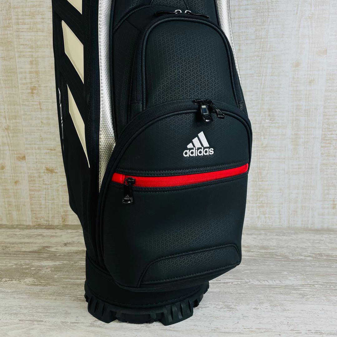 adidas アディダス　ツアープロダイナミック キャディバッグ 鏡面3ライン