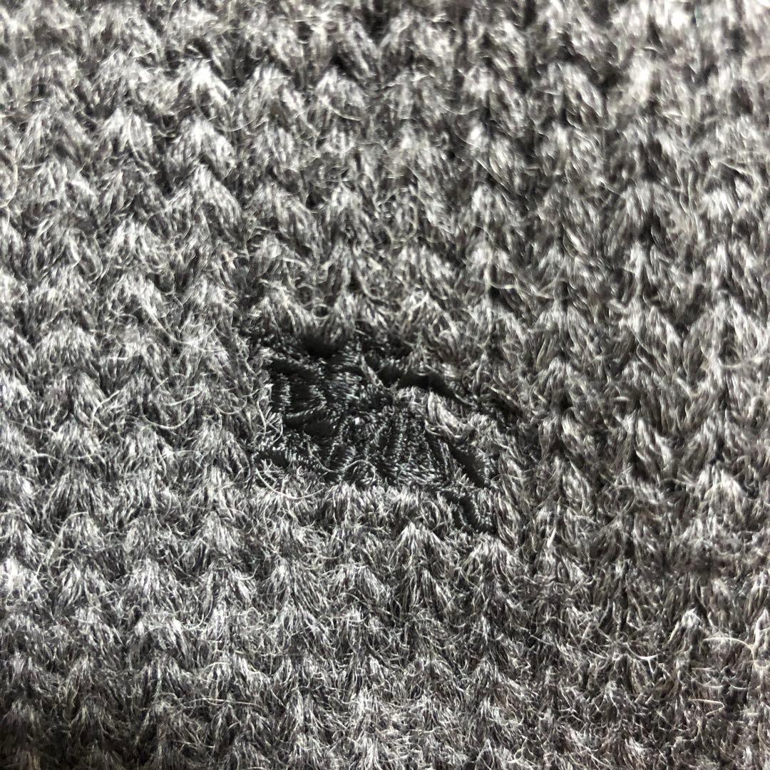 美品バーバリーブラックレーベル2 ニットブルゾン　ラビットファー付き