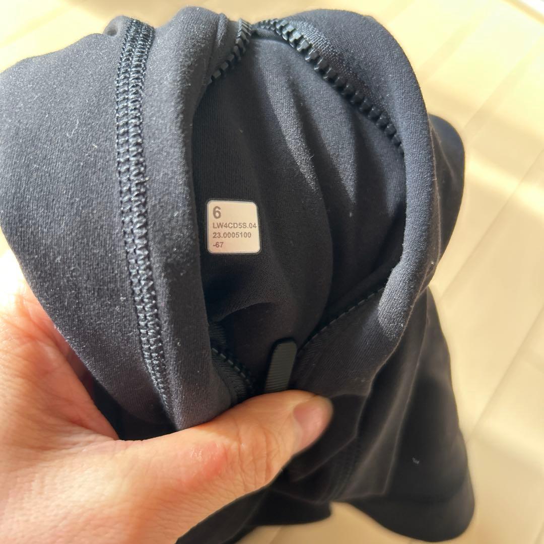 【美品】ルルレモン　ディファイン　ジャケット　nulu サイズ6 ブラック