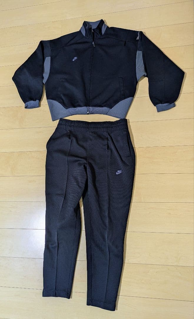 Nike ブラック ジャージ上下セット　トラックジャケット　ヴィンテージ