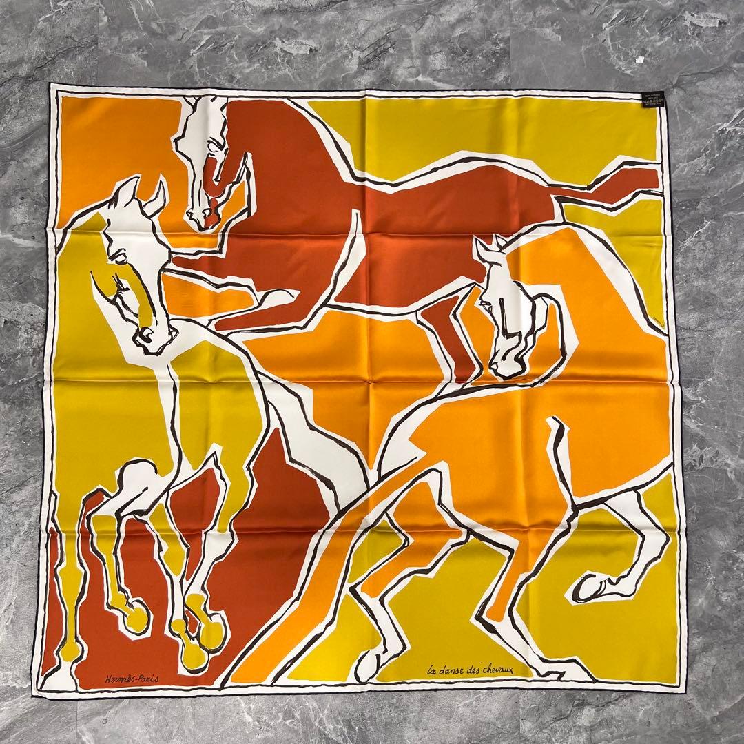 エルメス　カレ90 スカーフ　ダブルフェイス