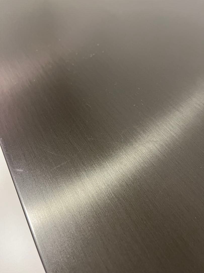 特殊鋼板天板 ヴィンテージ風カウンター (引き出し+扉 幅120cm)