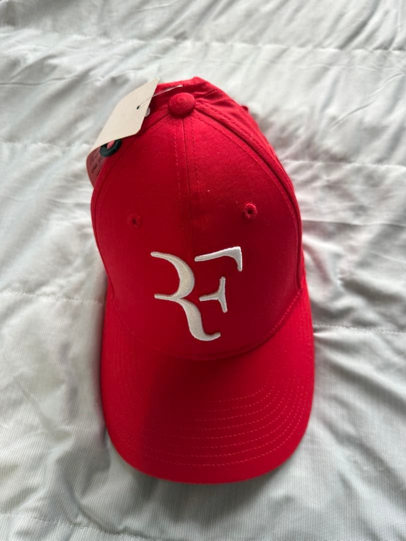 ユニクロ ロジャーフェデラー RFロゴキャップ 赤白