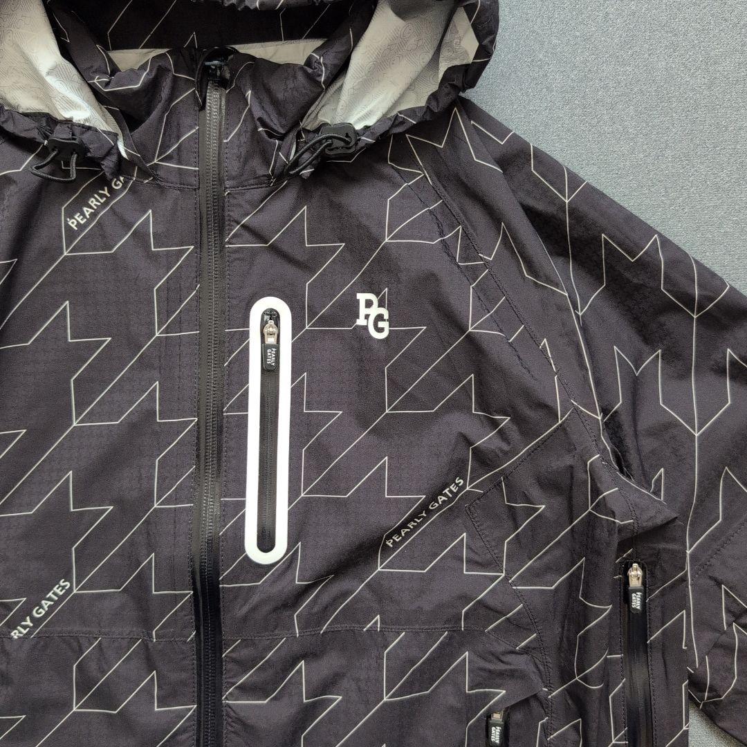 【未使用】パーリーゲイツ　3way千鳥柄レインワンピース 収納ポーチ　L