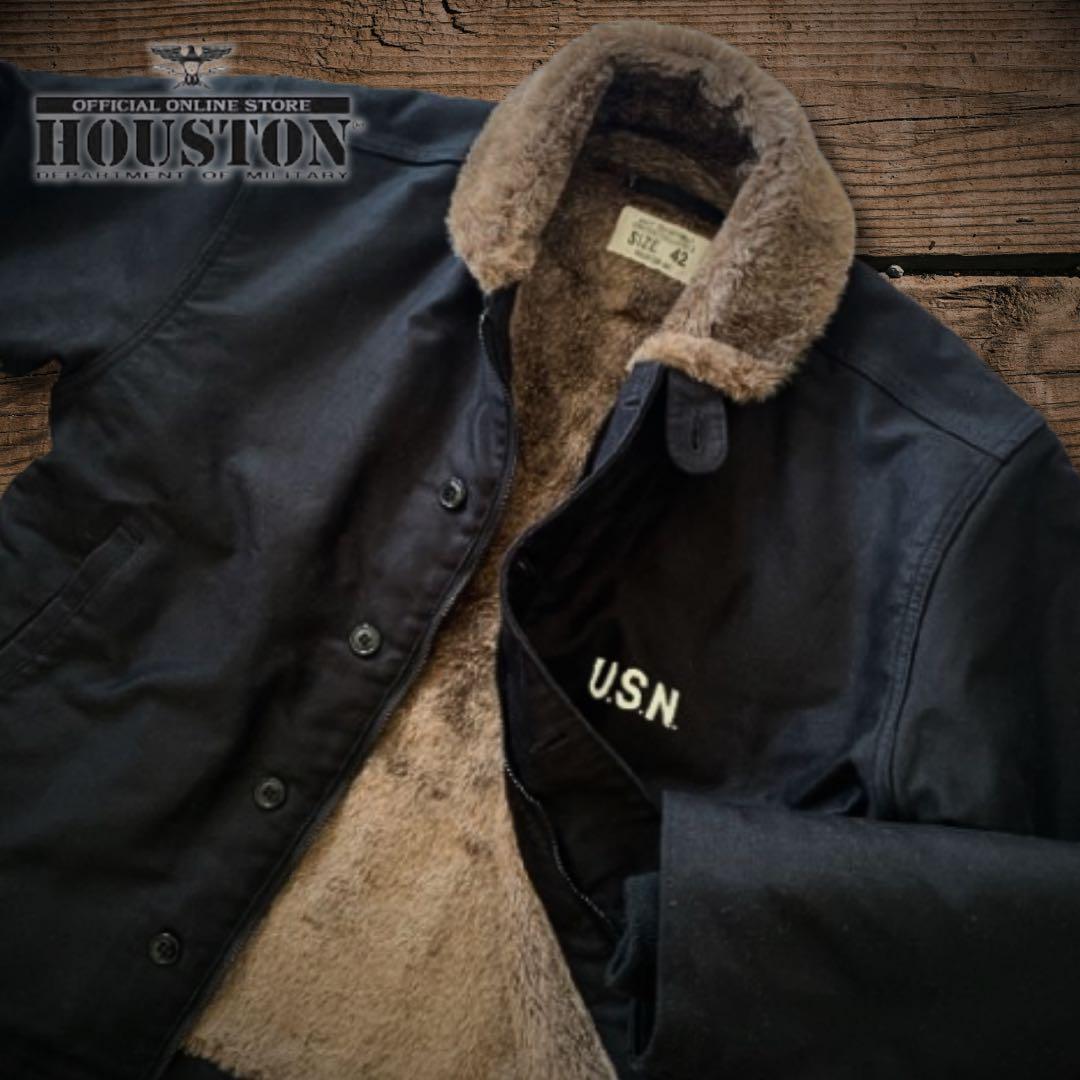 『42サイズ人気美品◎』HOUSTON（ヒューストン）N-1デッキジャケット