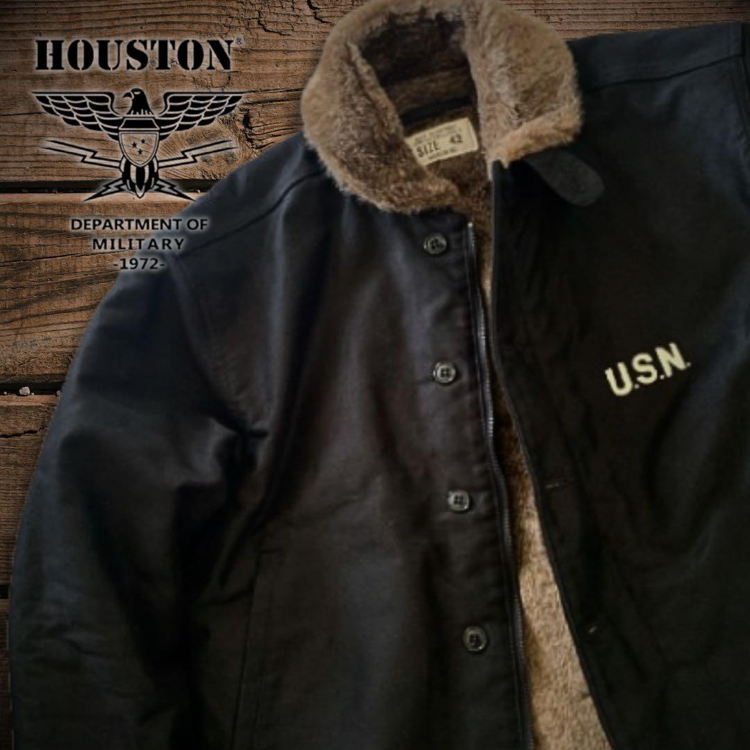 『42サイズ人気美品◎』HOUSTON（ヒューストン）N-1デッキジャケット