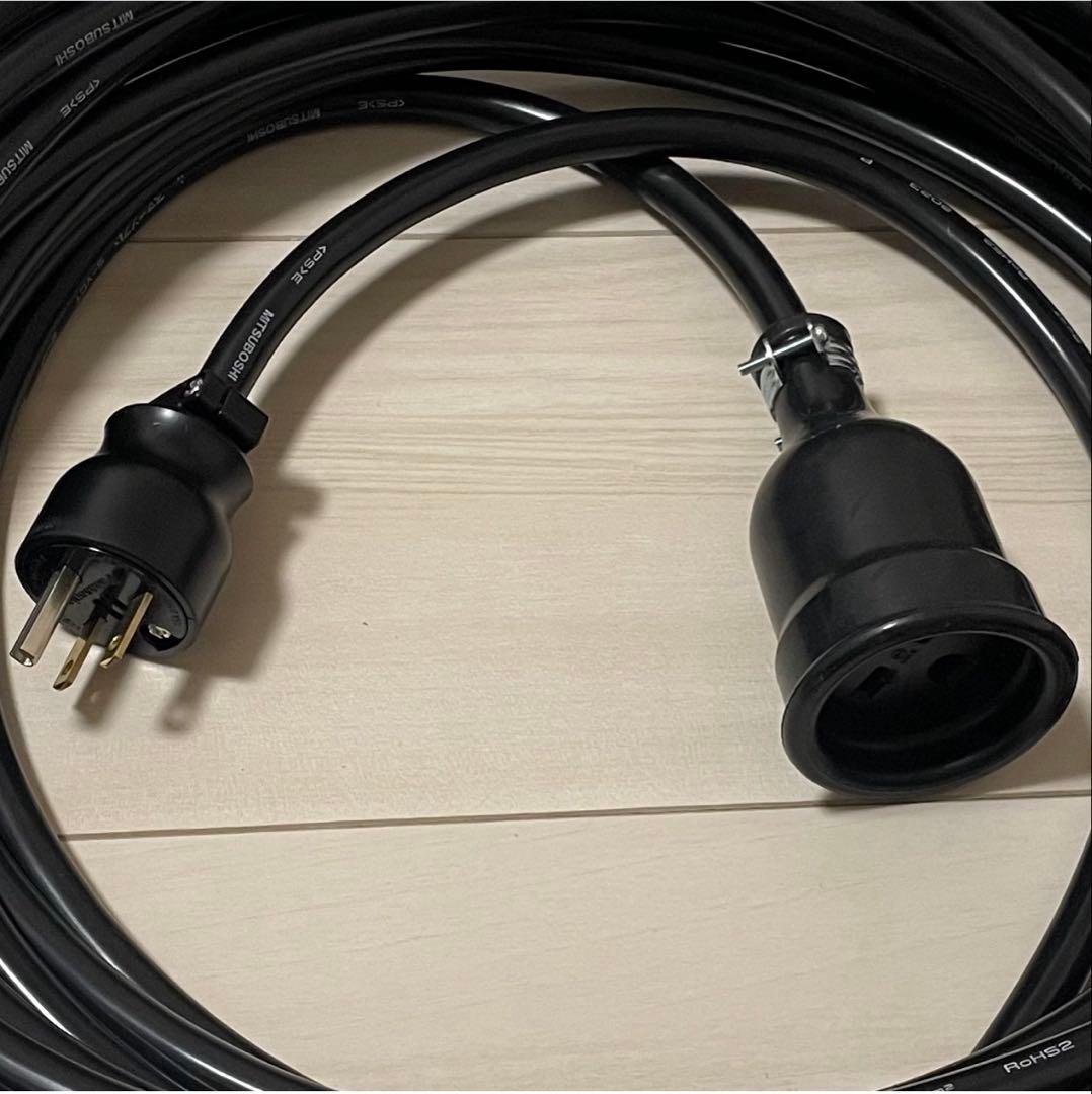 ★防水★長さ指定可能★電気自動車EV 200V延長充電ケーブル　25メートル