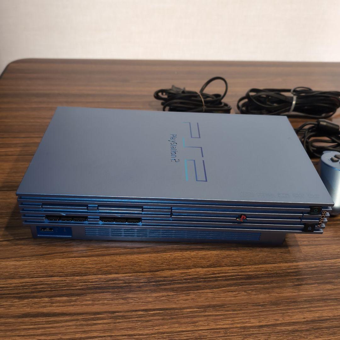 プレイステーション2 限定カラー アクア　SCPH-39000AQ　ソフト３本付