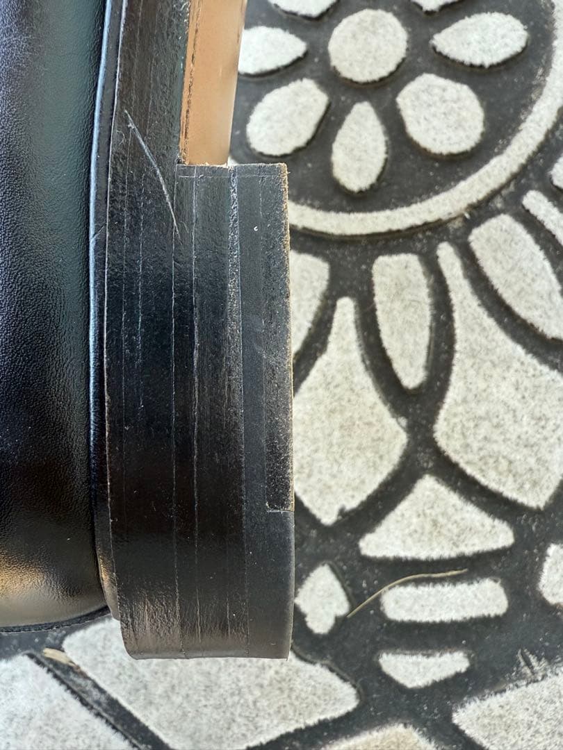 J.M. WESTON 外羽根 Uチップ 7D ブラック　フランス製