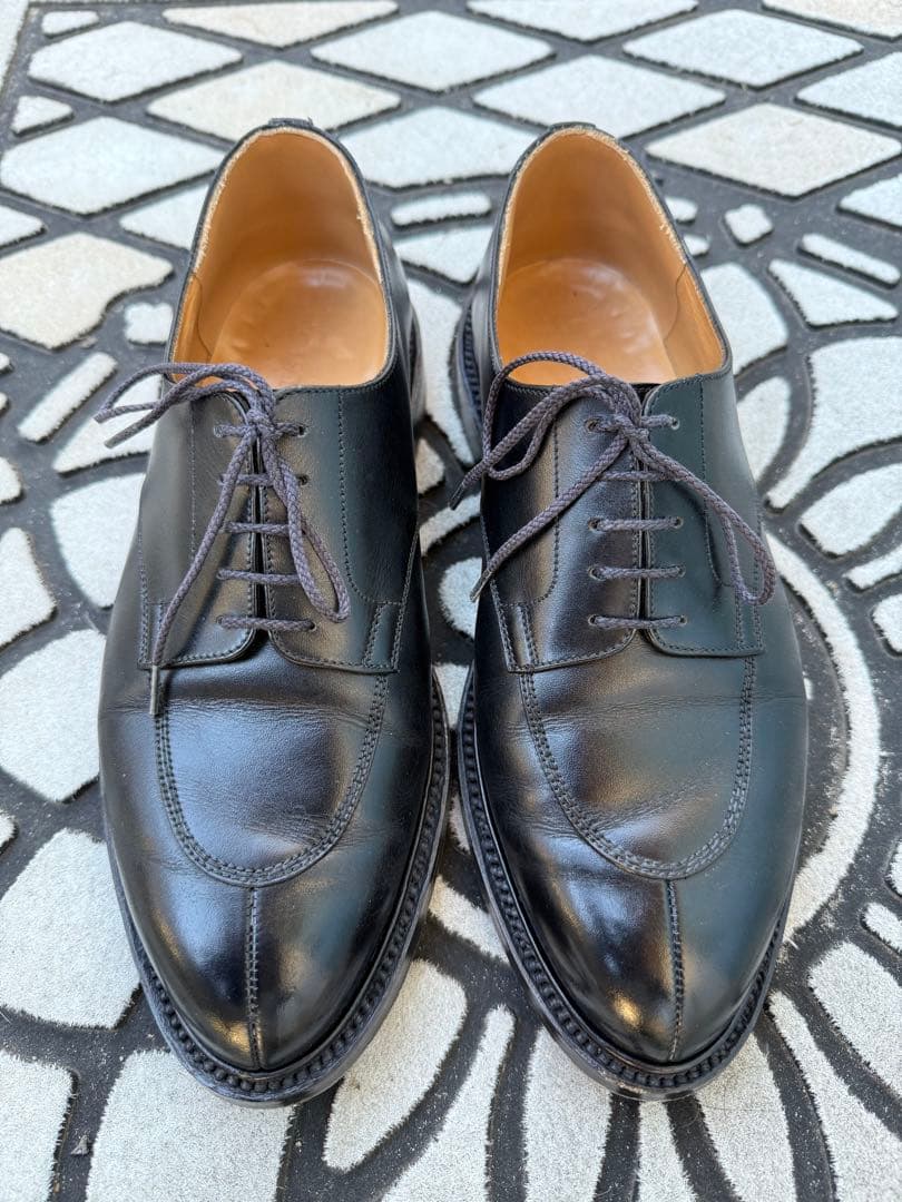 J.M. WESTON 外羽根 Uチップ 7D ブラック　フランス製