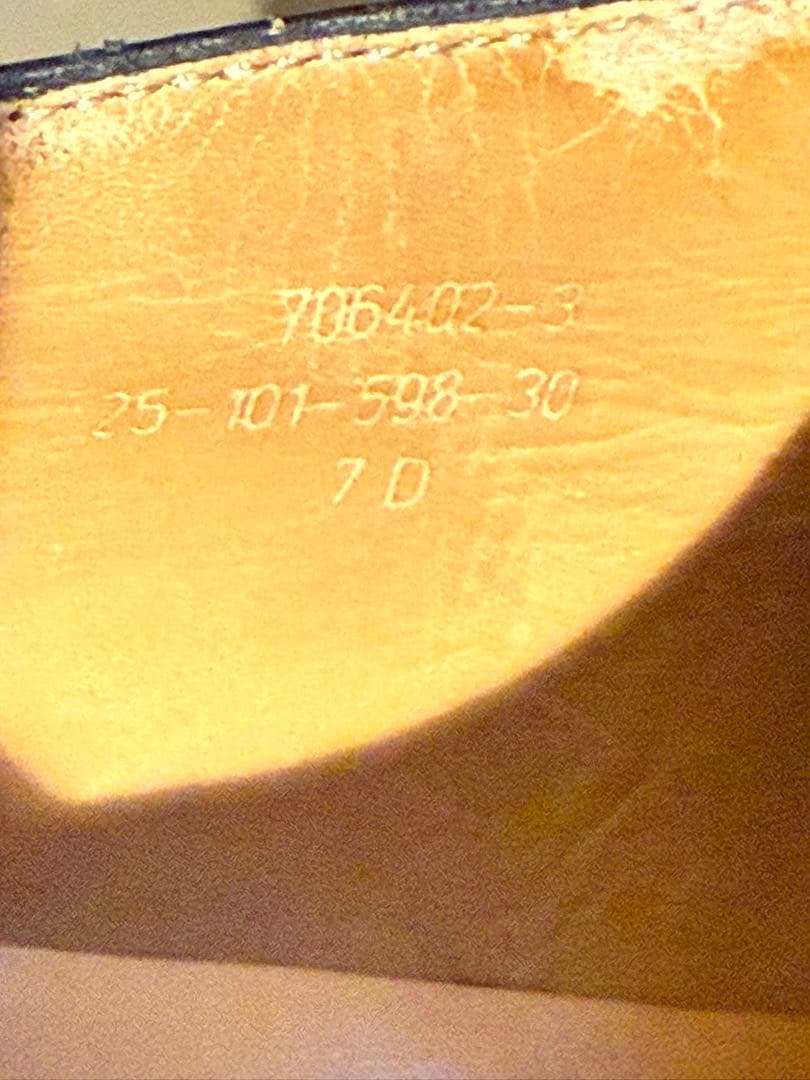 J.M. WESTON 外羽根 Uチップ 7D ブラック　フランス製