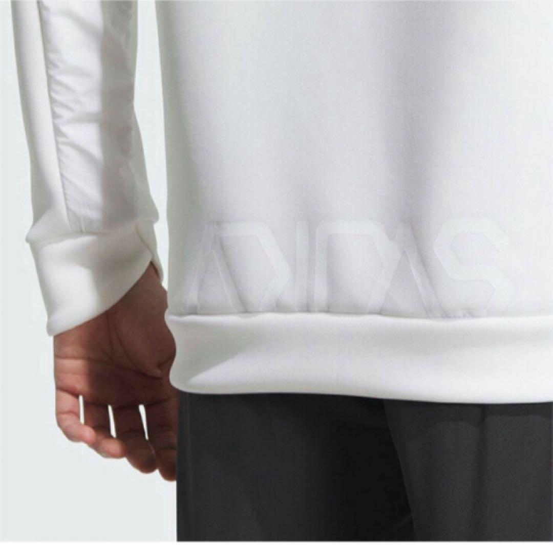 送料無料 新品 adidas GOLF ダンボールニット フルジップ L WT