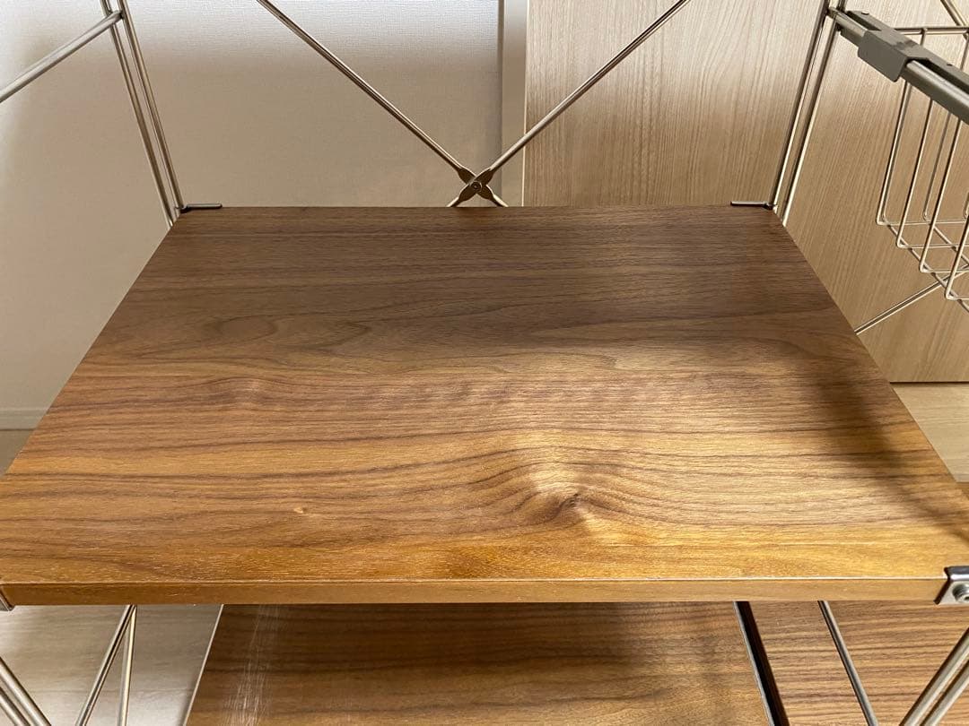 無印良品 ステンレスユニットシェルフ ウォールナット材