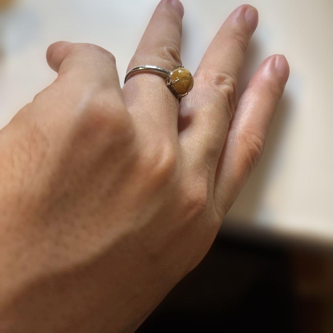 ルチルの指輪たん！綺麗！フリーサイズ！