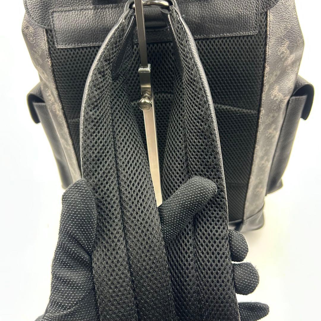 【美品】コーチ　リュック　バックパック　総柄　レザー　PVC 馬車　89897